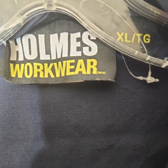 Holmes Workwear Navy Boiler Room Mechanics Zip Up Coveralls Size xl - Picture 2 of 8